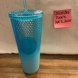 Starbucks Blue Studded Tumbler with Straw